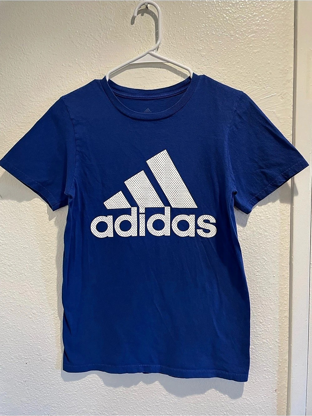 Adidas The Go-To Tee Royal Blue Graphic T-Shirt Men's Size Small Activewear S